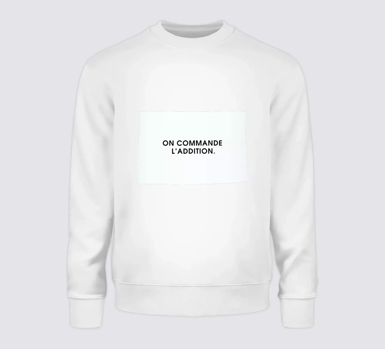 On commande l'addition - White felpa da Intertitres