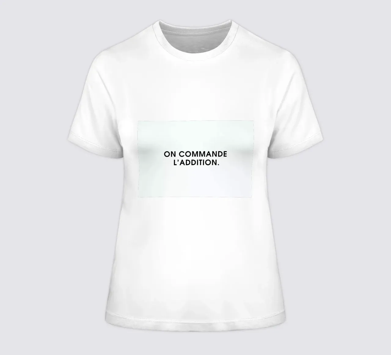 On commande l'addition - White t-shirt da donna da Intertitres