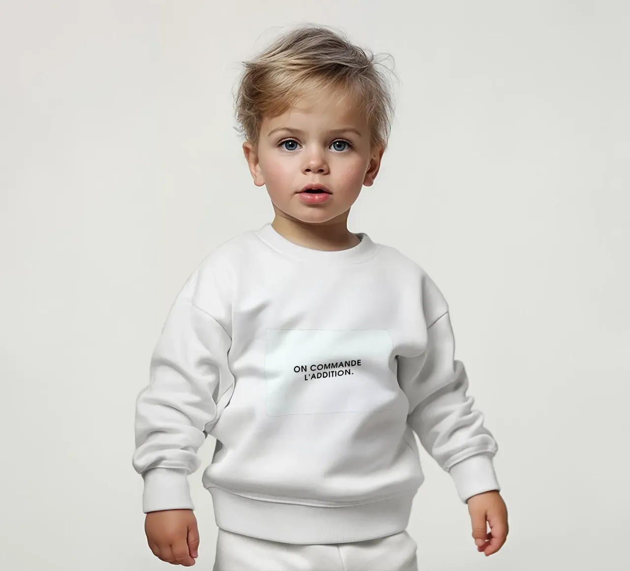 On commande l'addition - White felpa neonato da Intertitres