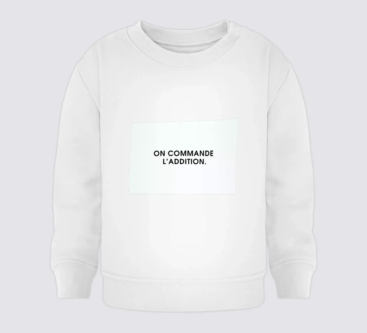 On commande l'addition - White felpa neonato da Intertitres