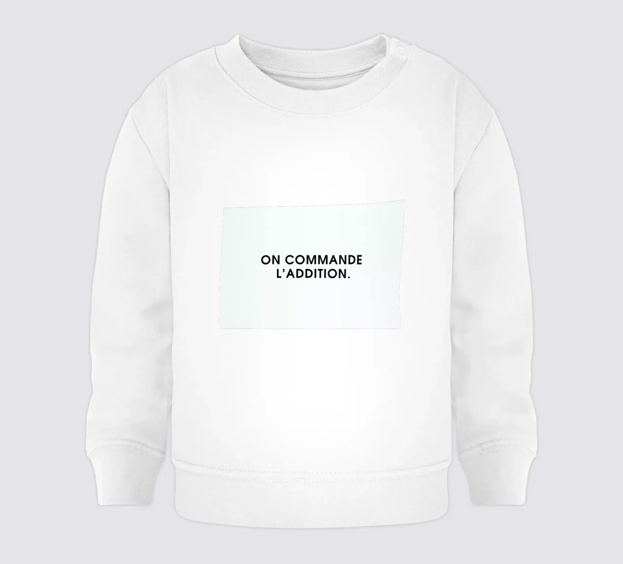 On commande l'addition - White felpa neonato da Intertitres
