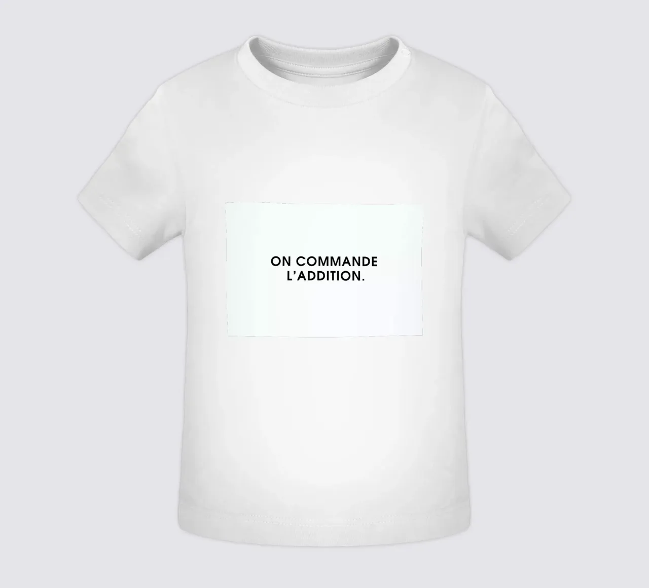 On commande l'addition - White maglietta neonato da Intertitres