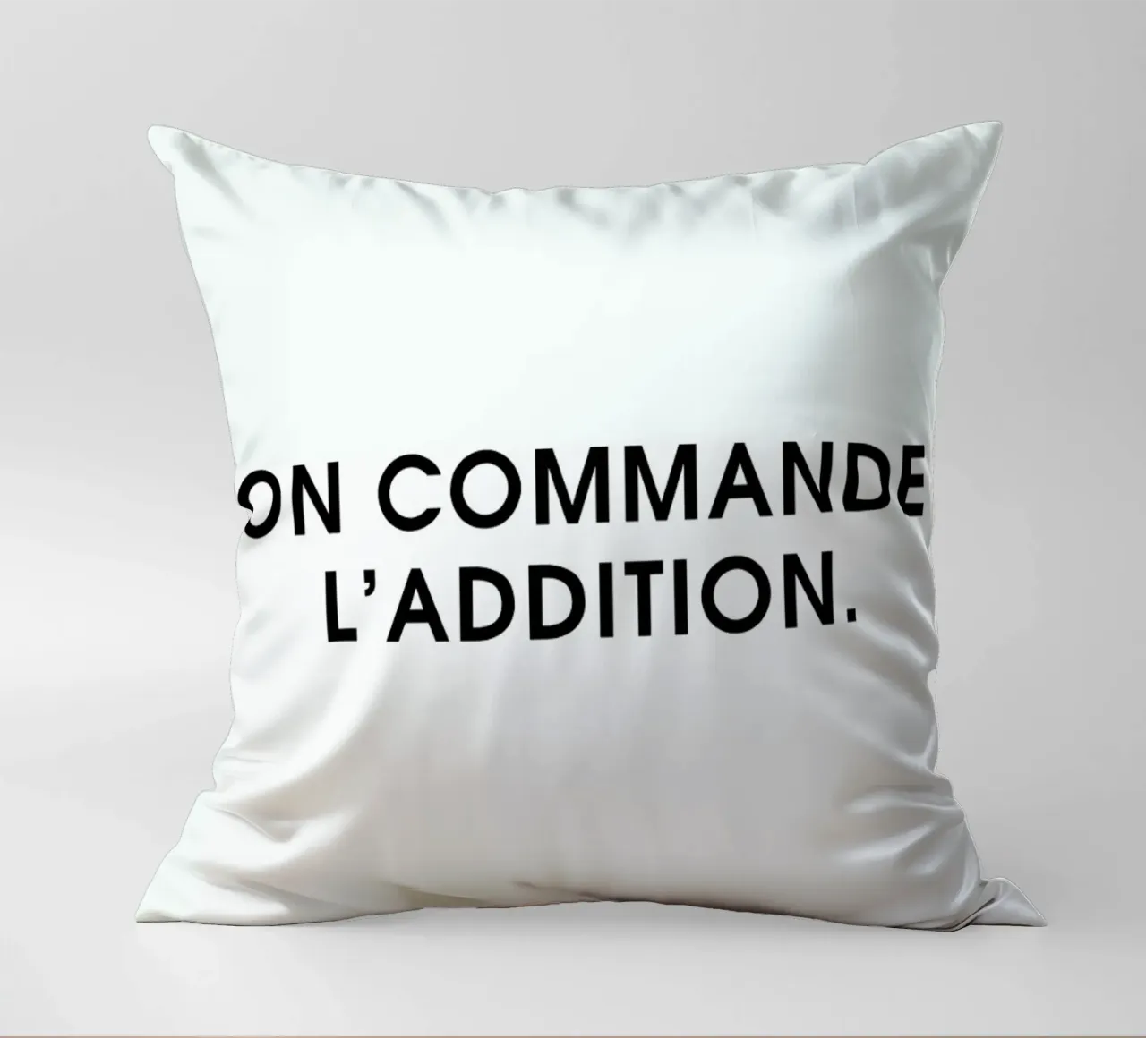 On commande l'addition - White cuscino da Intertitres