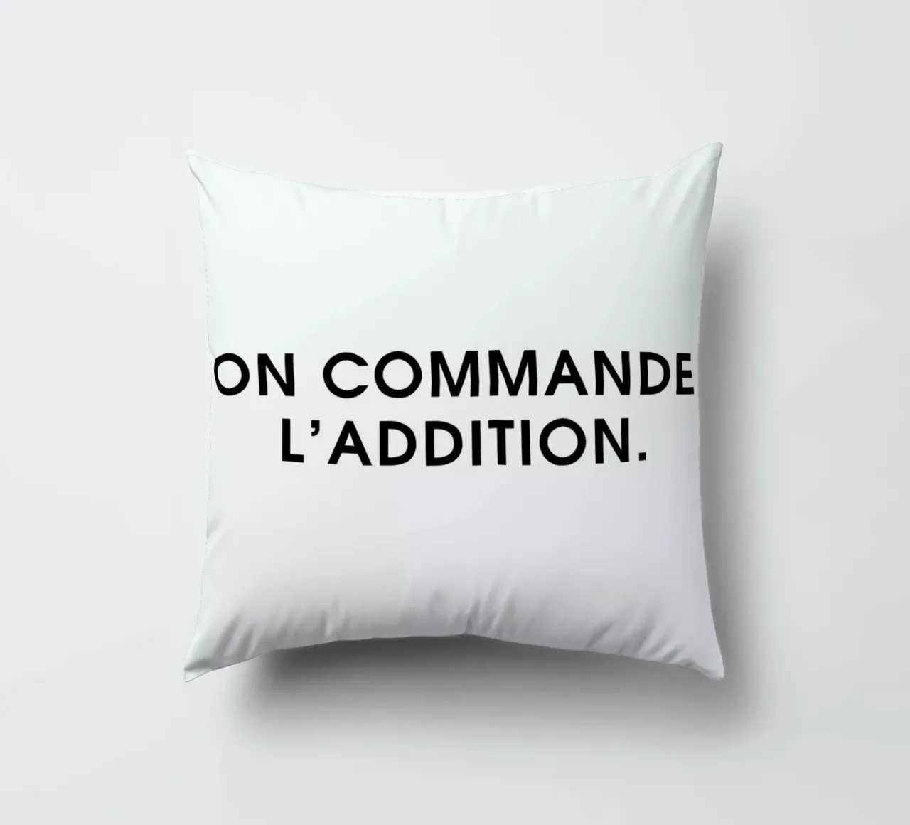 On commande l'addition - White cuscino da Intertitres
