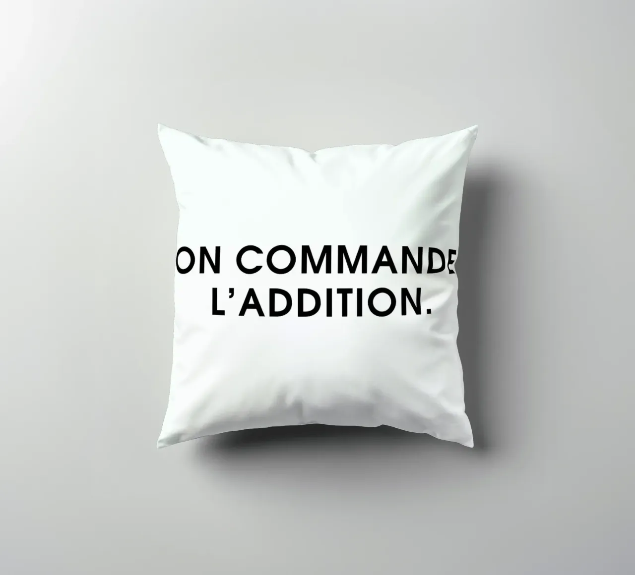 On commande l'addition - White cuscino da Intertitres