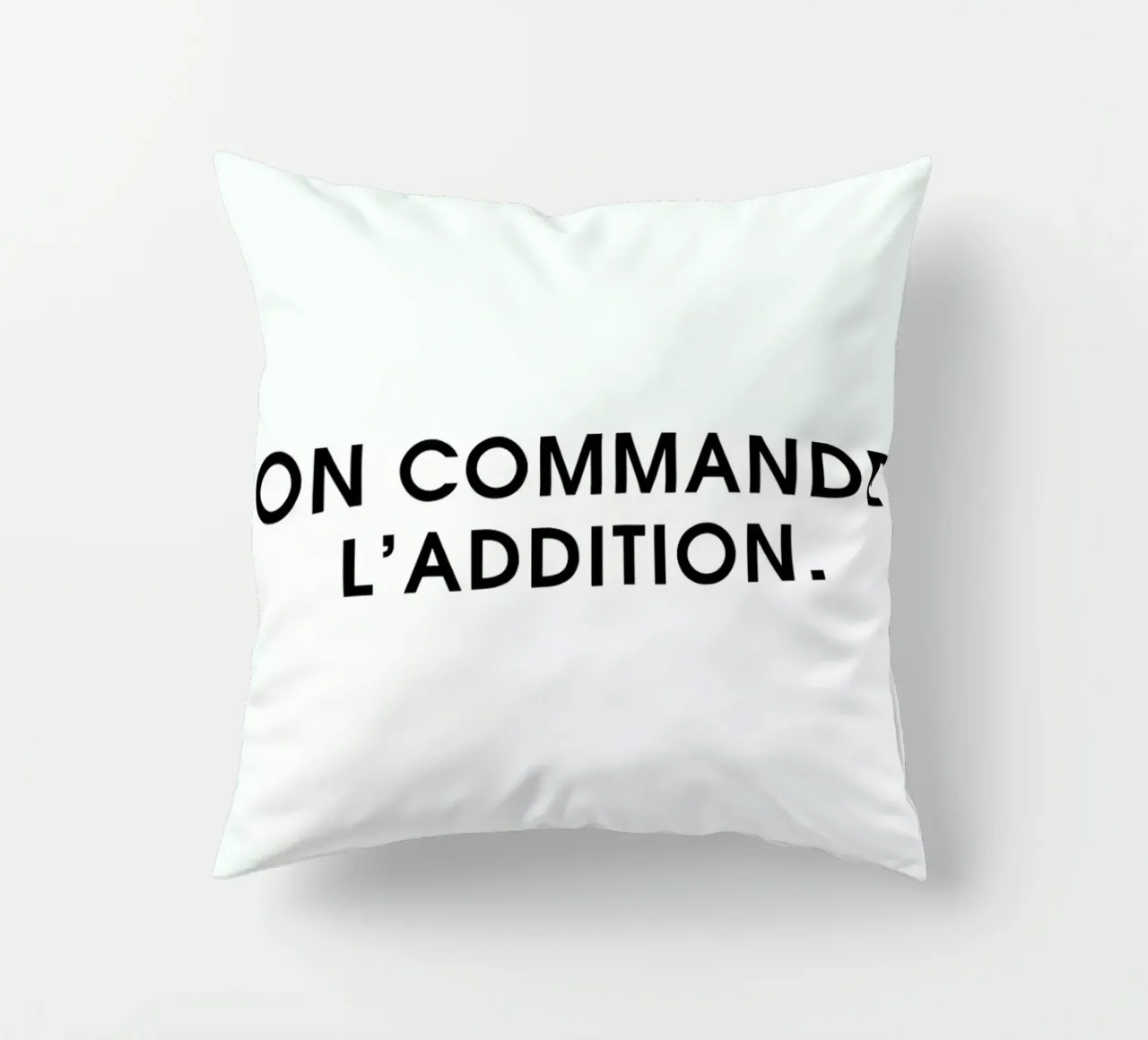 On commande l'addition - White cuscino da Intertitres