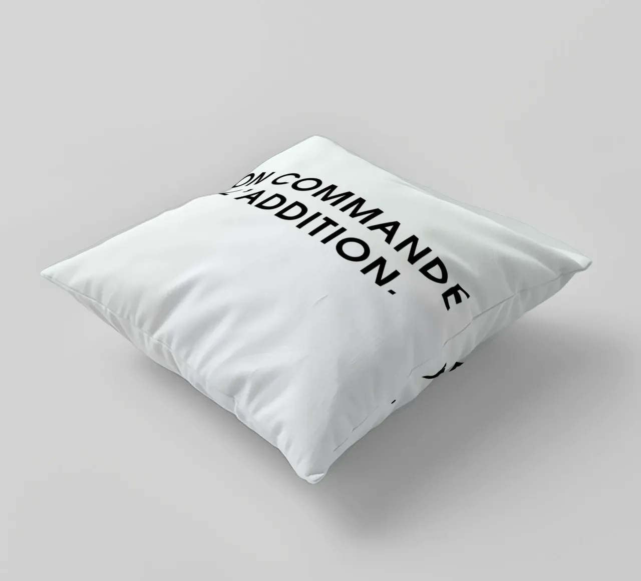 On commande l'addition - White cuscino da Intertitres