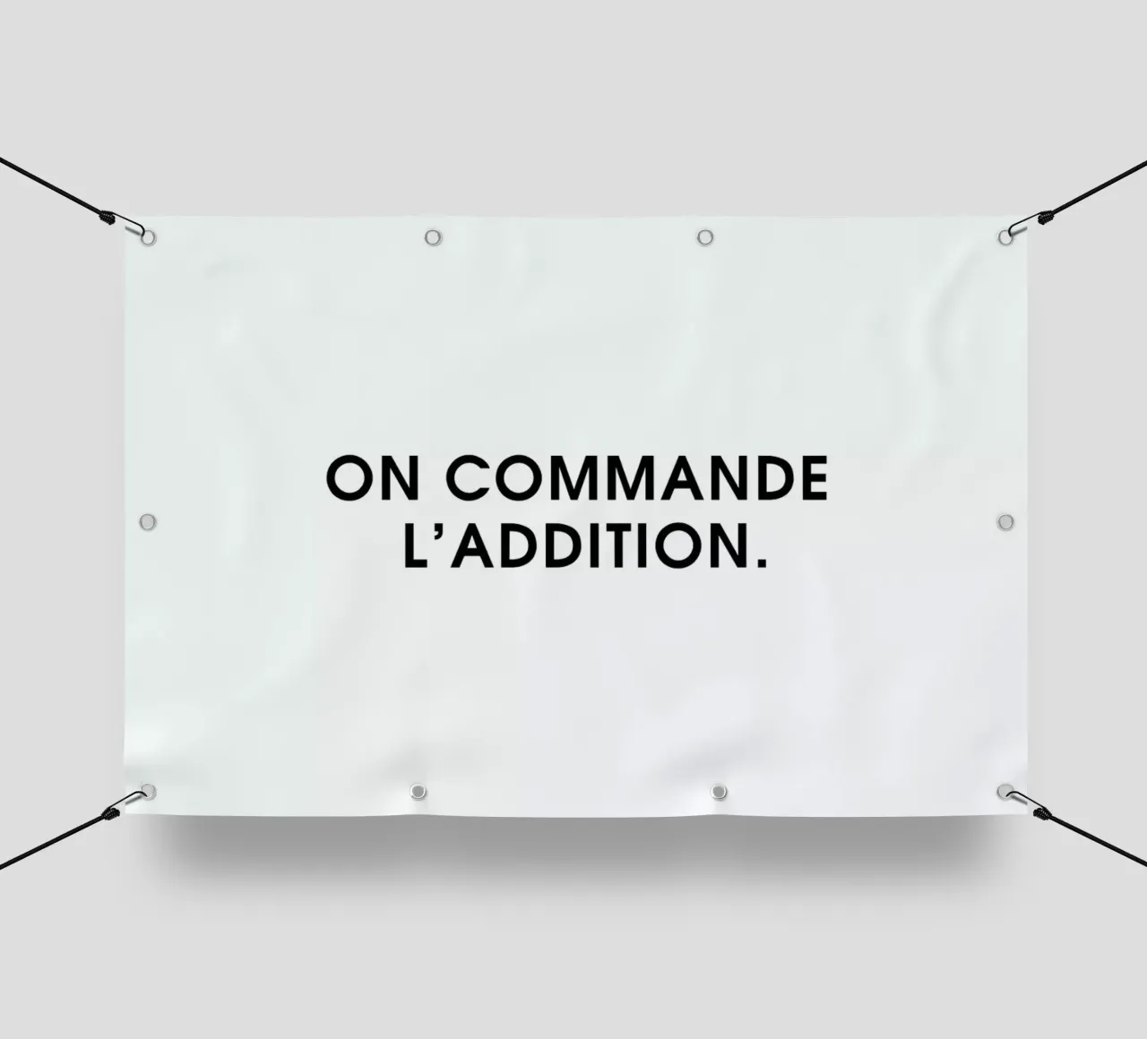 On commande l'addition - White telo in pvc da Intertitres