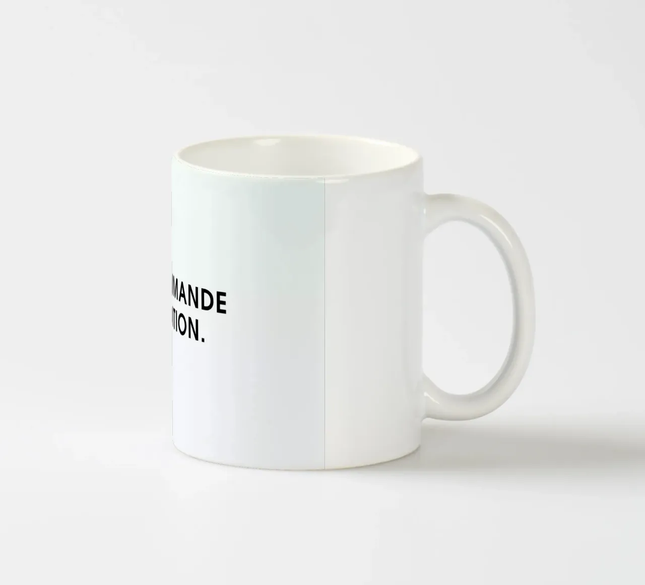 On commande l'addition - White tazza in ceramica da Intertitres