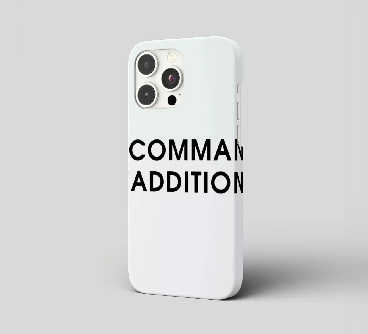 On commande l'addition - White cover iphone da Intertitres