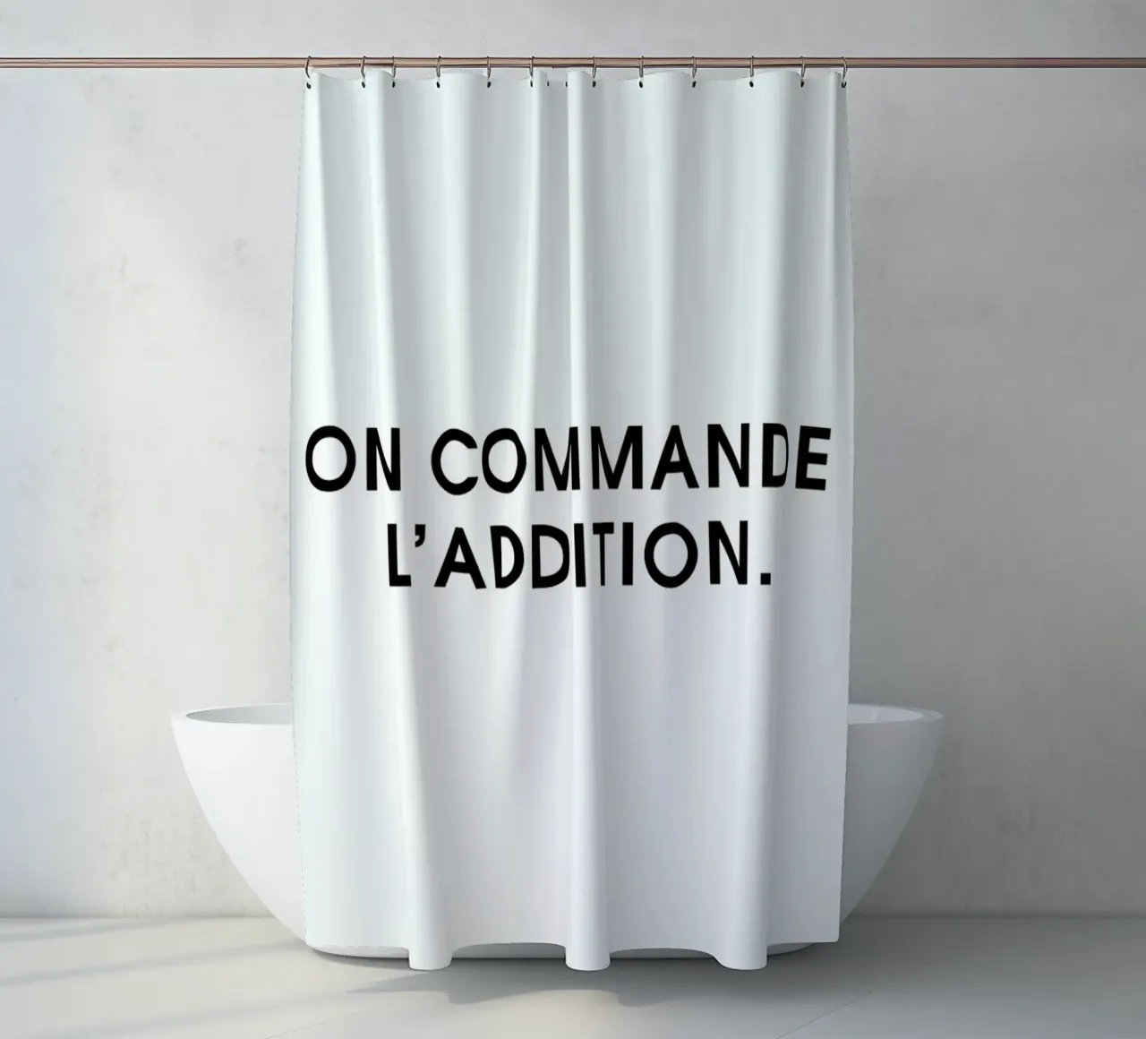 On commande l'addition - White tenda da doccia da Intertitres