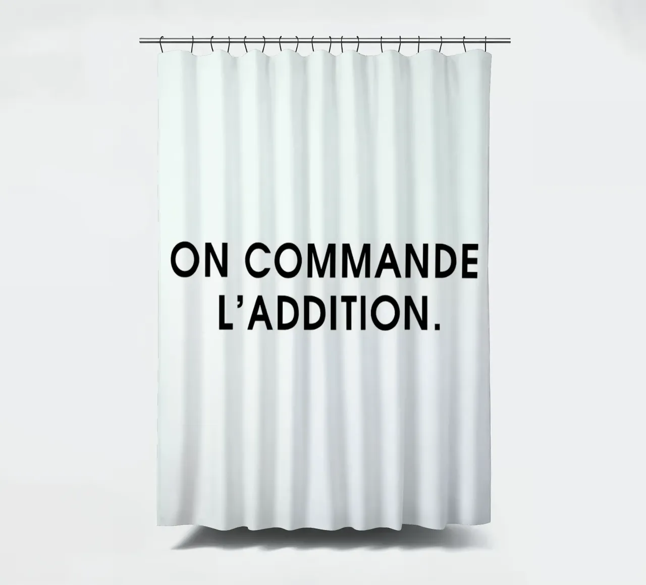 On commande l'addition - White tenda da doccia da Intertitres