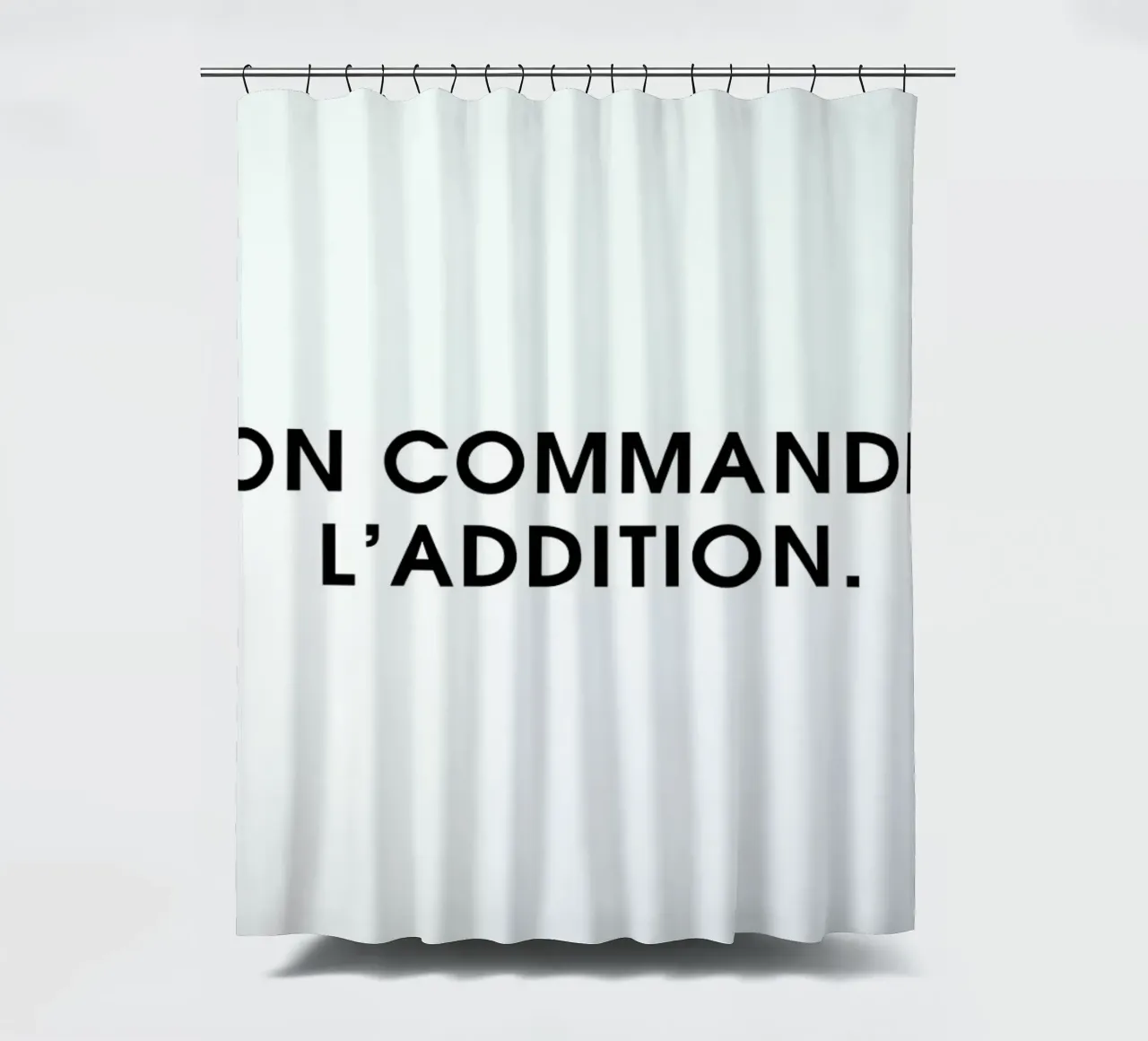 On commande l'addition - White tenda da doccia da Intertitres