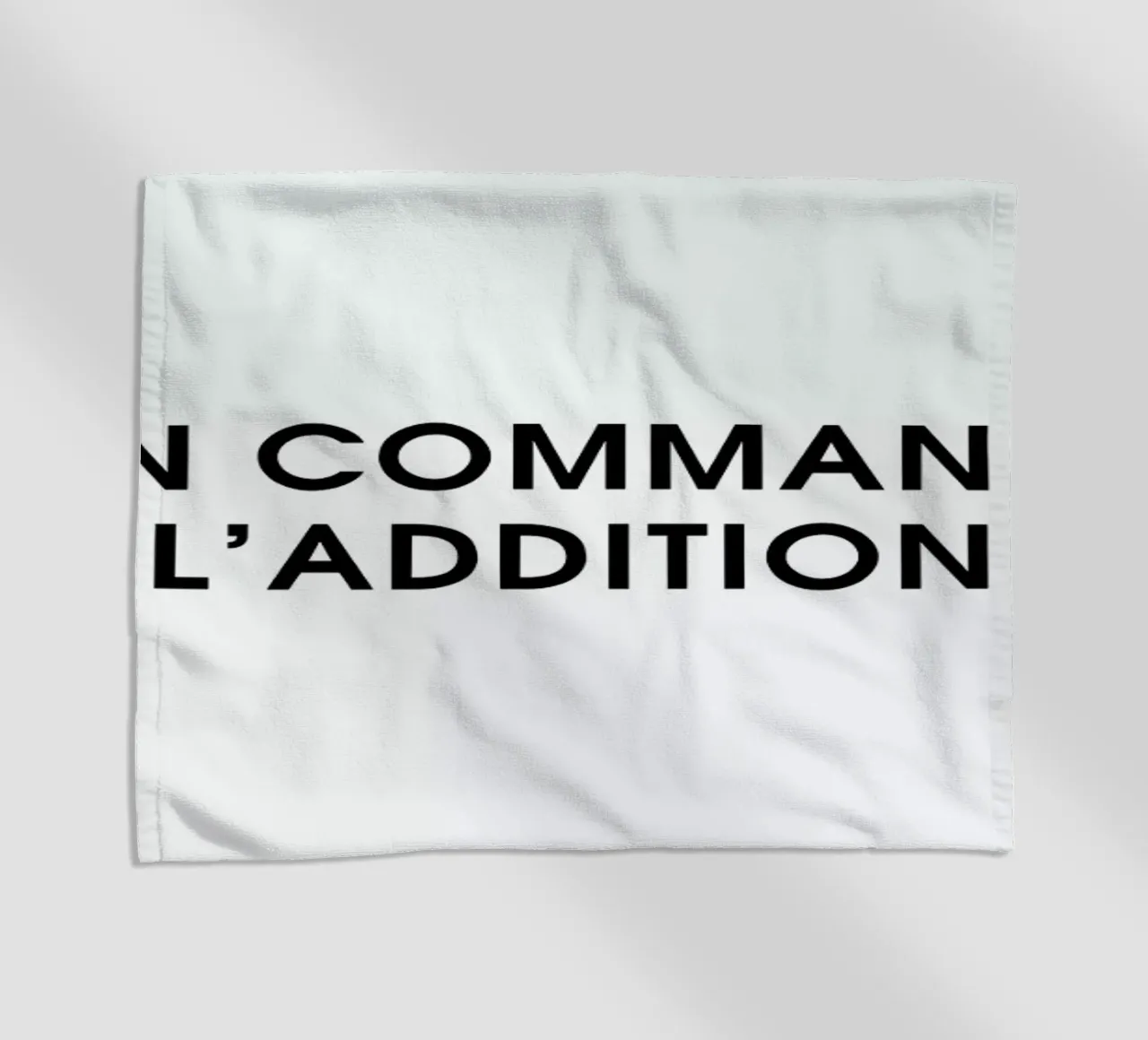 On commande l'addition - White telo mare da Intertitres