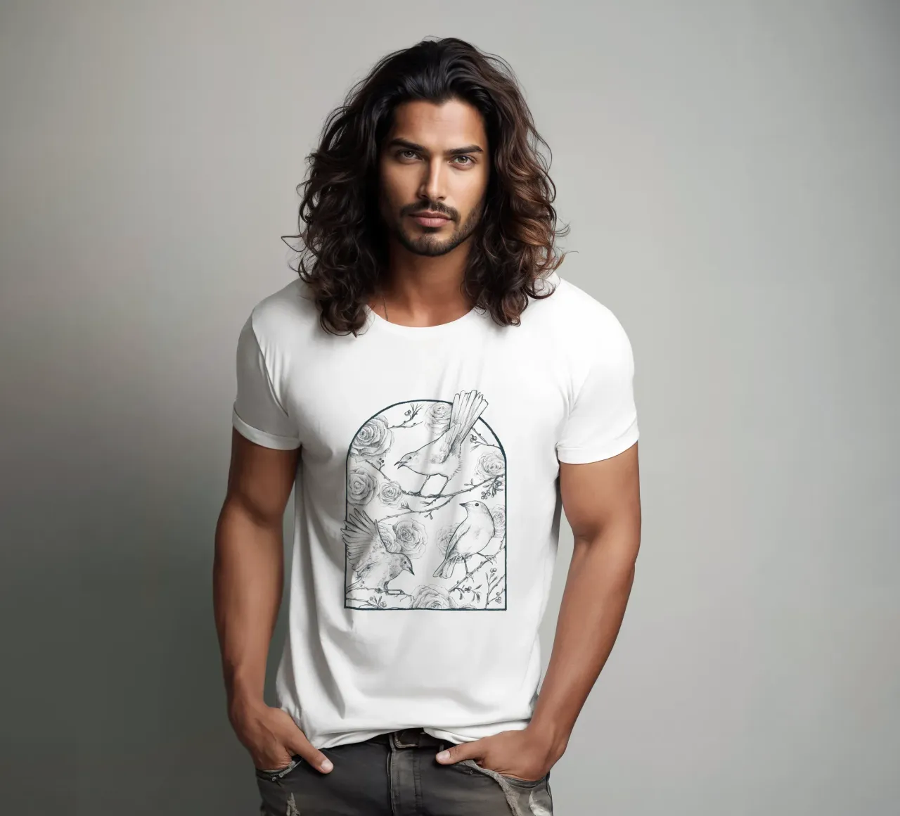 Pettirosso t-shirt da mikekoubou