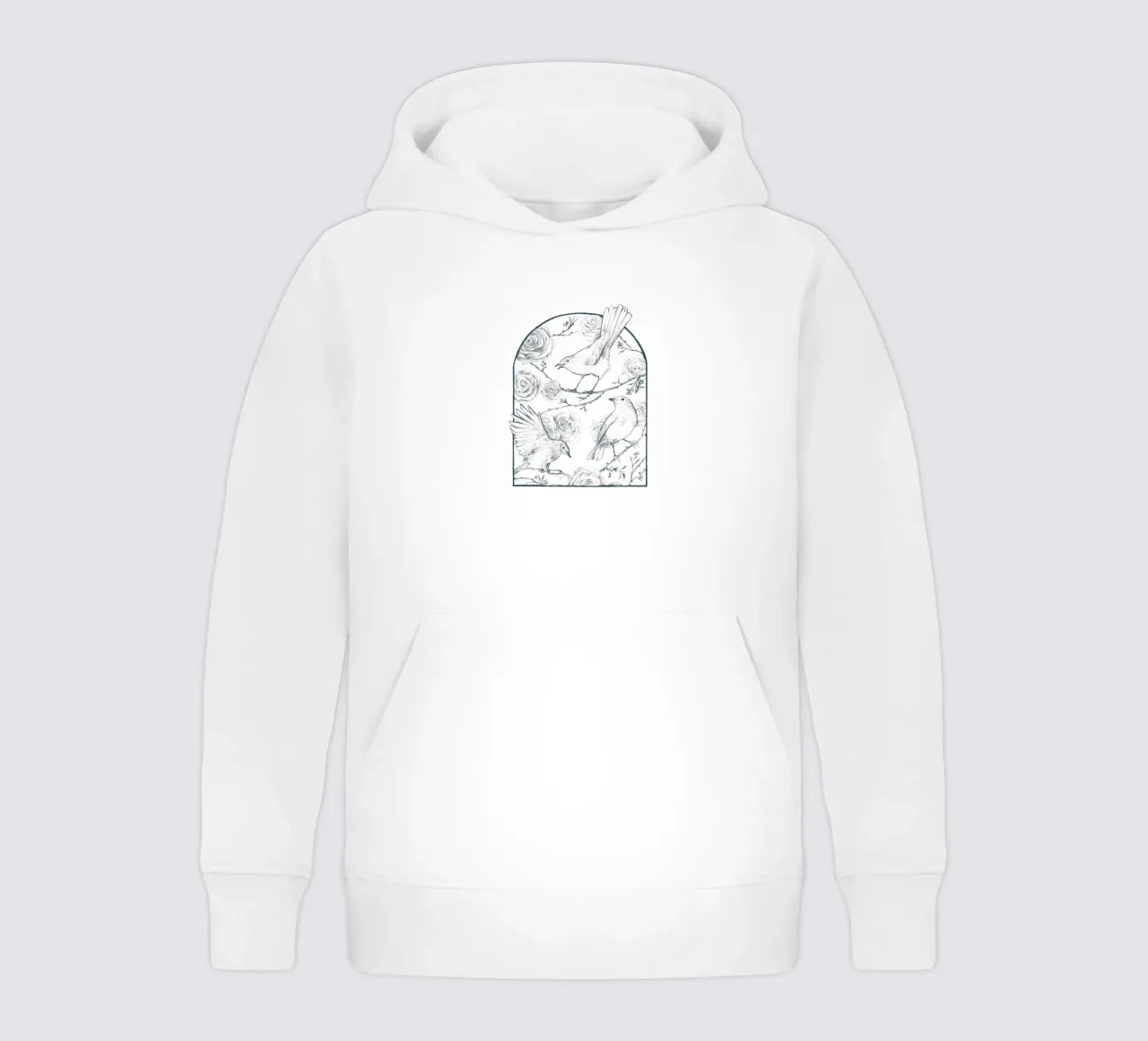 Pettirosso felpa bambino con cappuccio da mikekoubou