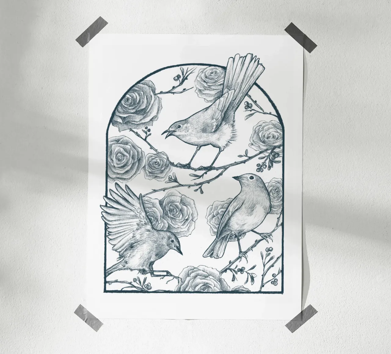 Pettirosso carta hahnemühle da mikekoubou