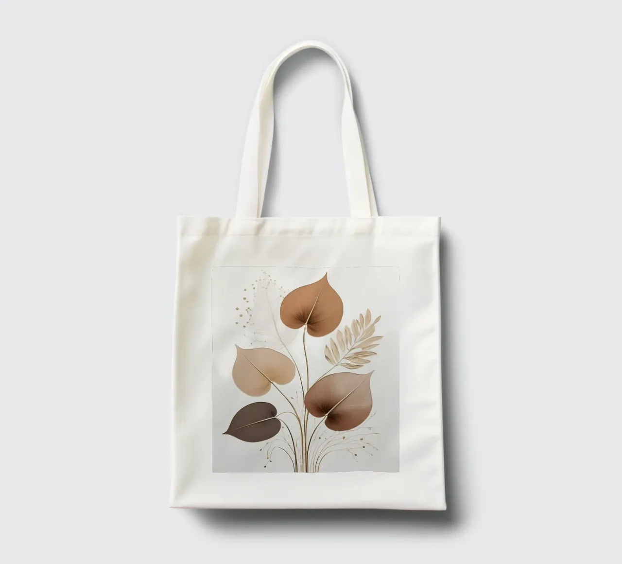 Toni della terra Botanico astratto borsa in juta da Artistic-shop