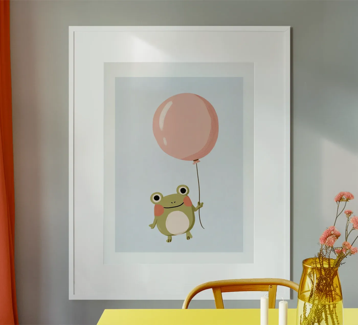 Balloon Frog poster by Alma Rowan