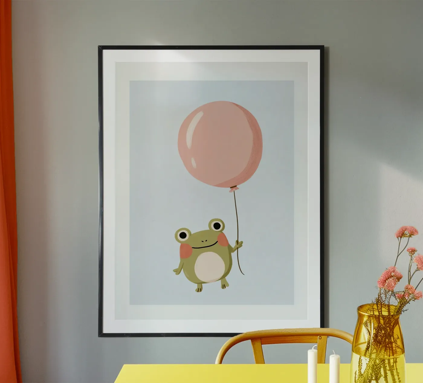 Balloon Frog poster by Alma Rowan