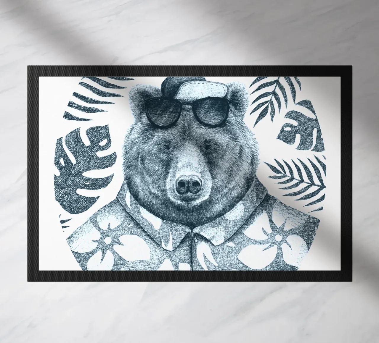 Summer Bear doormat by mikekoubou