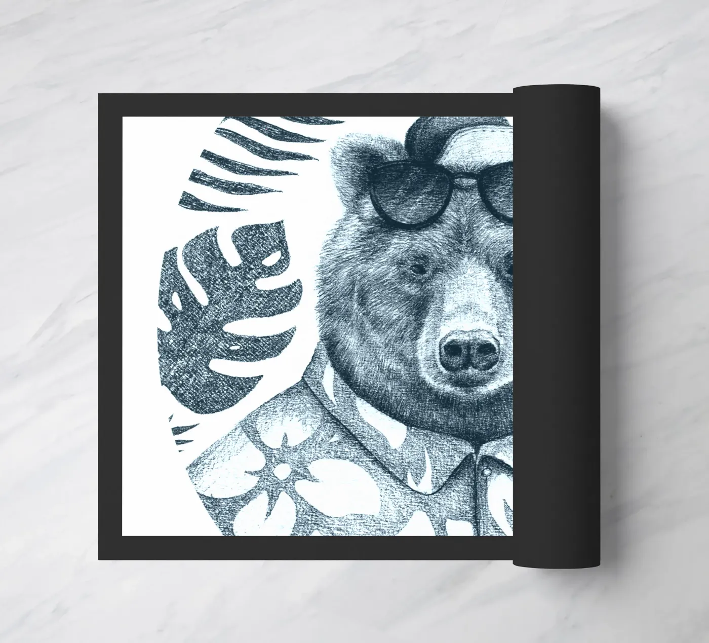 Summer Bear doormat by mikekoubou