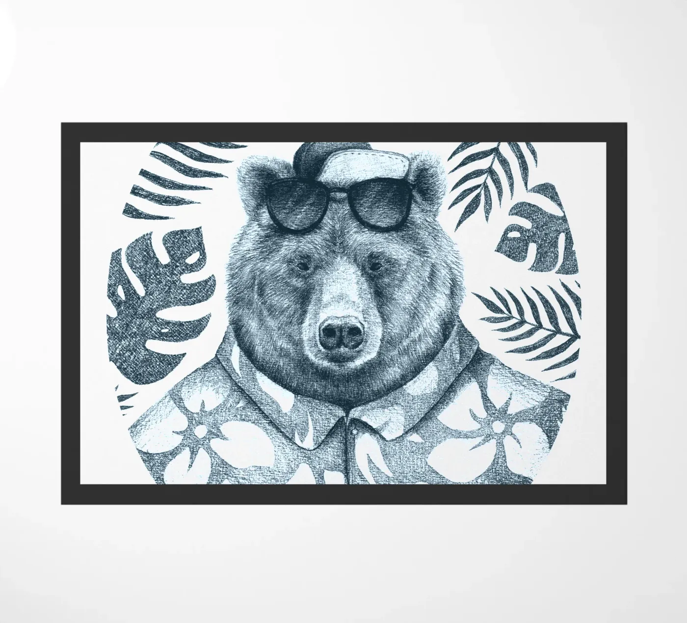 Summer Bear doormat by mikekoubou