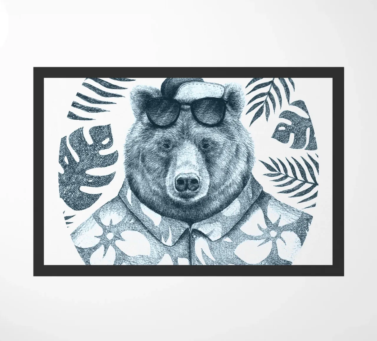 Summer Bear doormat by mikekoubou