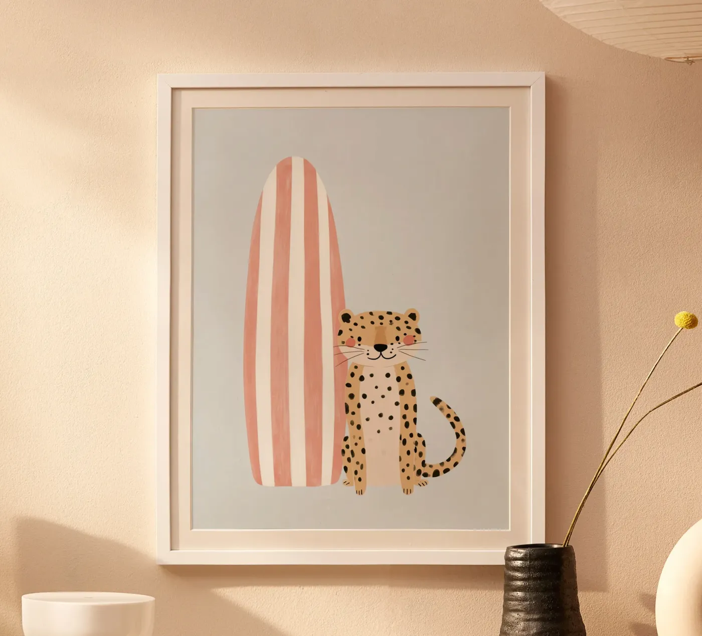 Surf Leopard Poster von Alma Rowan
