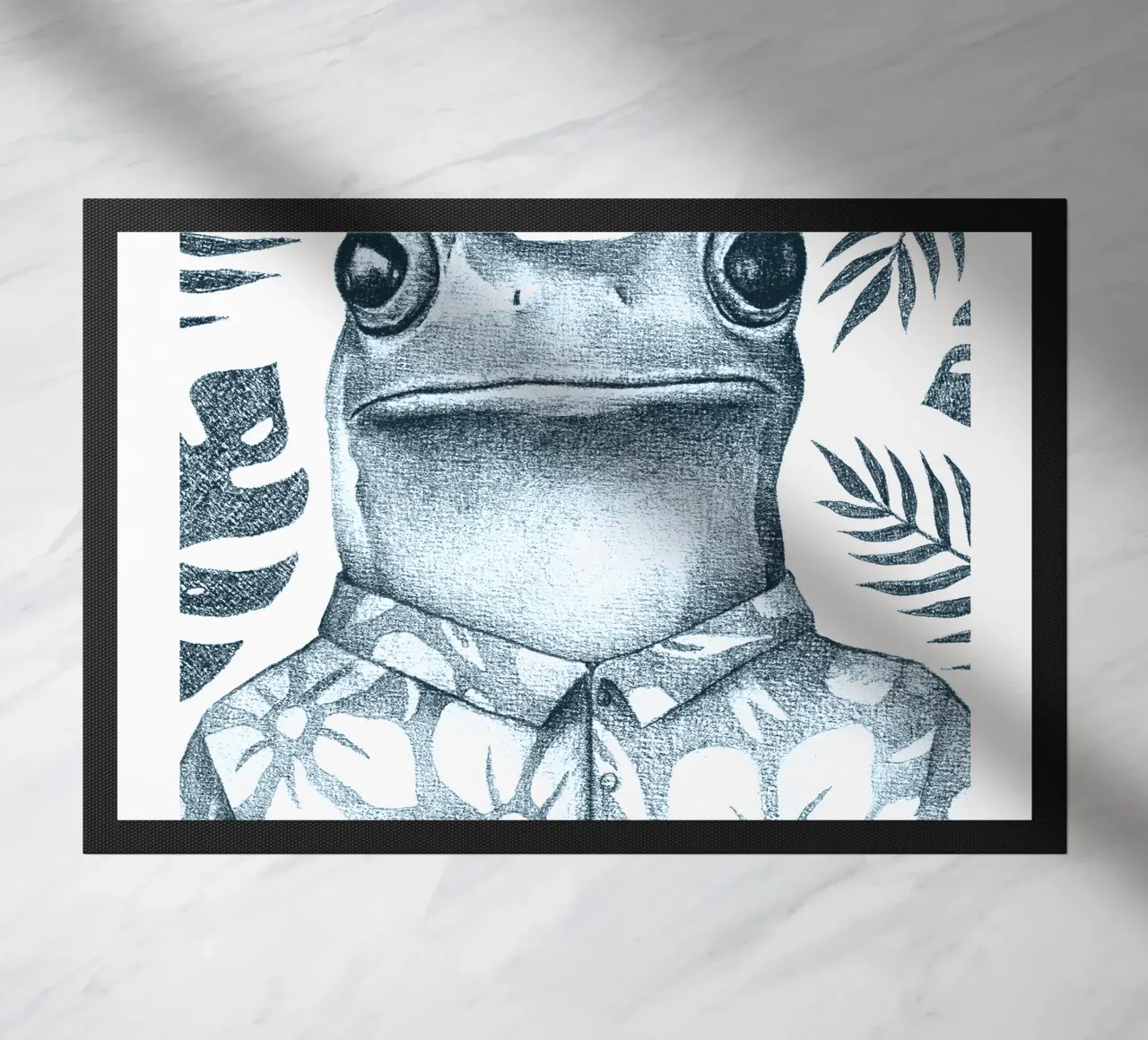 Summer Frog doormat by mikekoubou