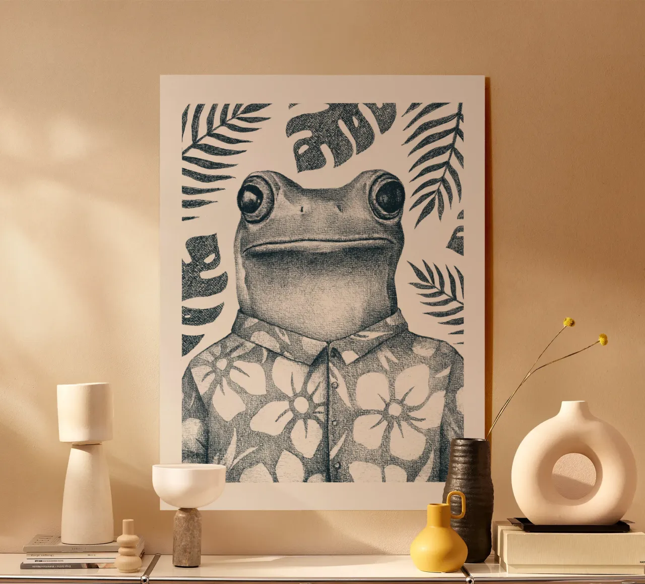 Sommerfrosch Acryl-Glas von mikekoubou