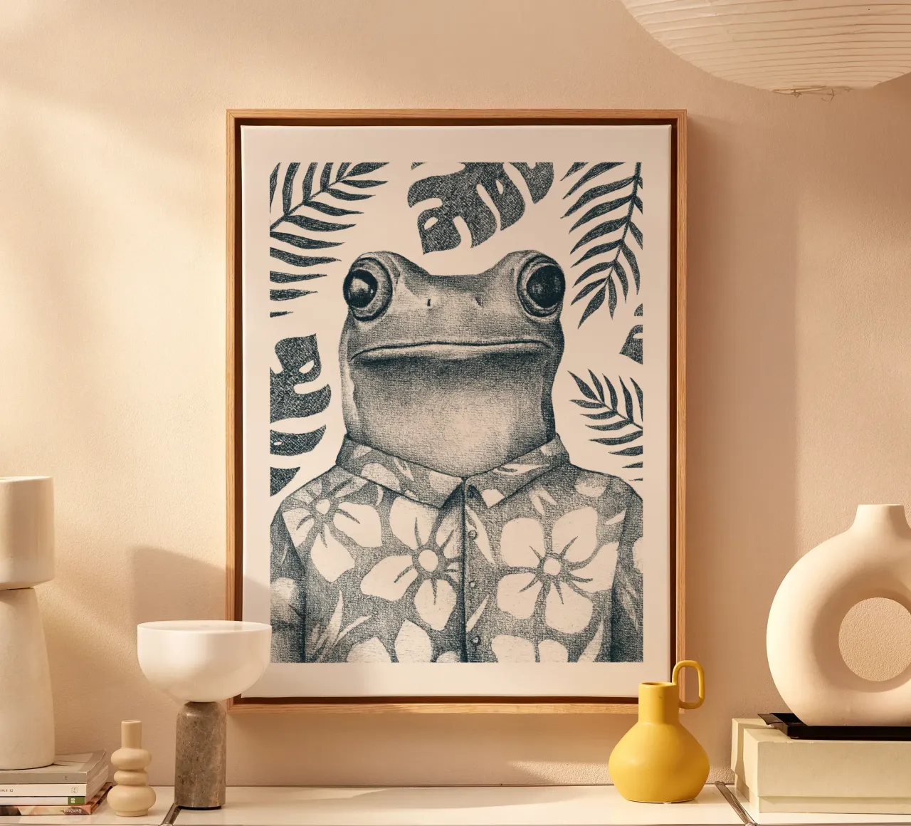 Summer Frog canvas by mikekoubou