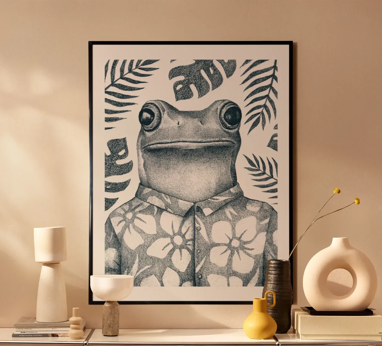 Summer Frog poster da mikekoubou