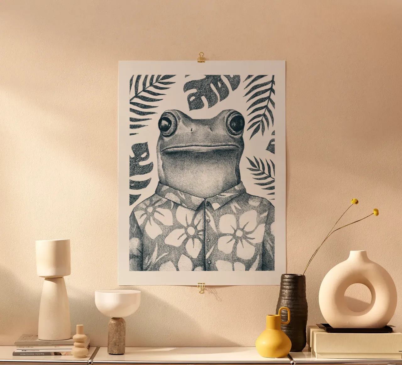 Summer Frog poster da mikekoubou