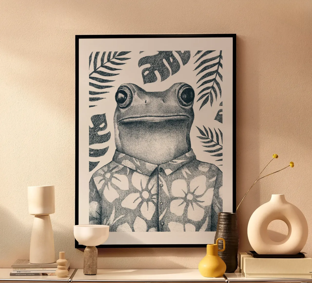 Summer Frog poster da mikekoubou