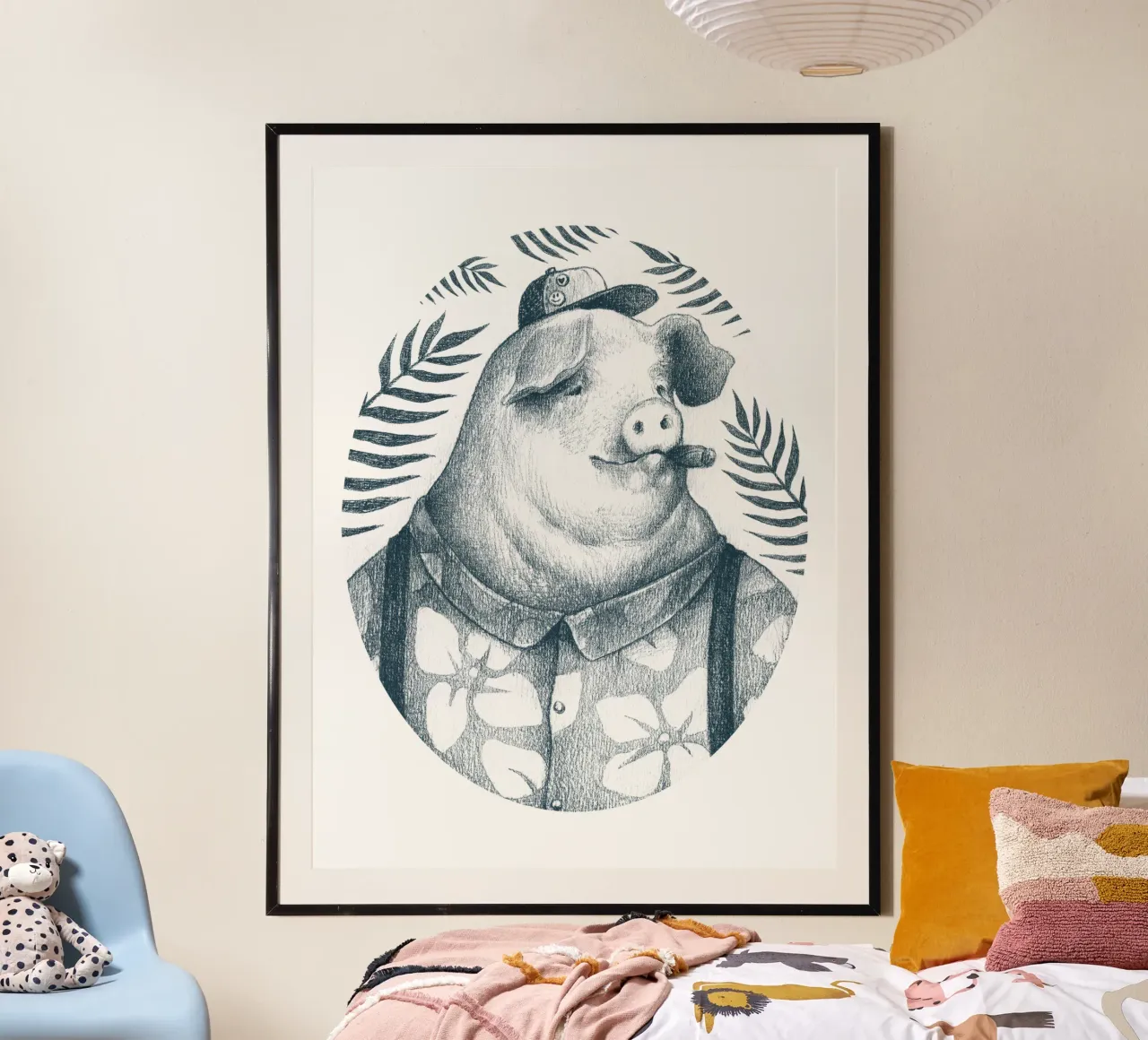 Summer Pig poster by mikekoubou