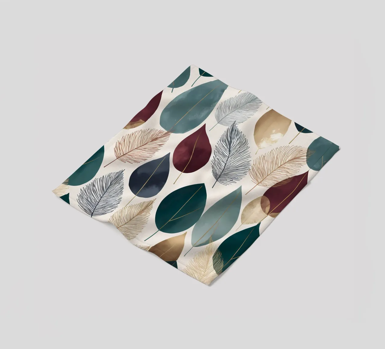 Foglie stratificate coperta in pile da Artistic-shop