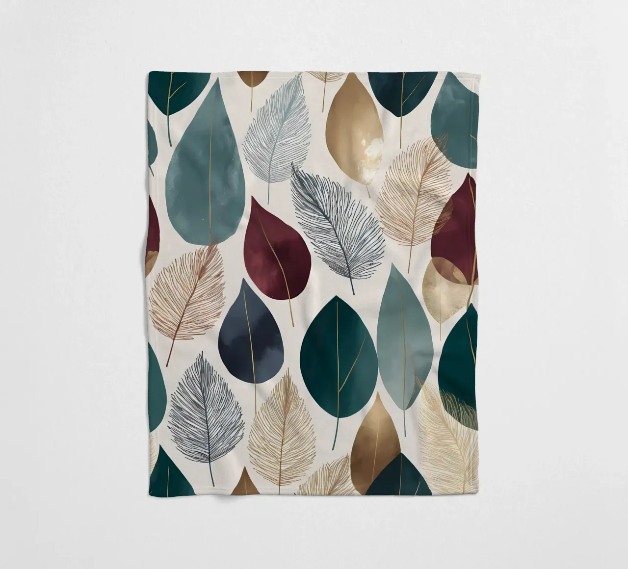 Foglie stratificate coperta in pile da Artistic-shop