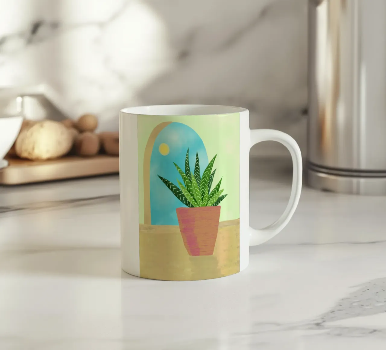 Pianta d'appartamento tazza in ceramica da Kim Hubball Studio