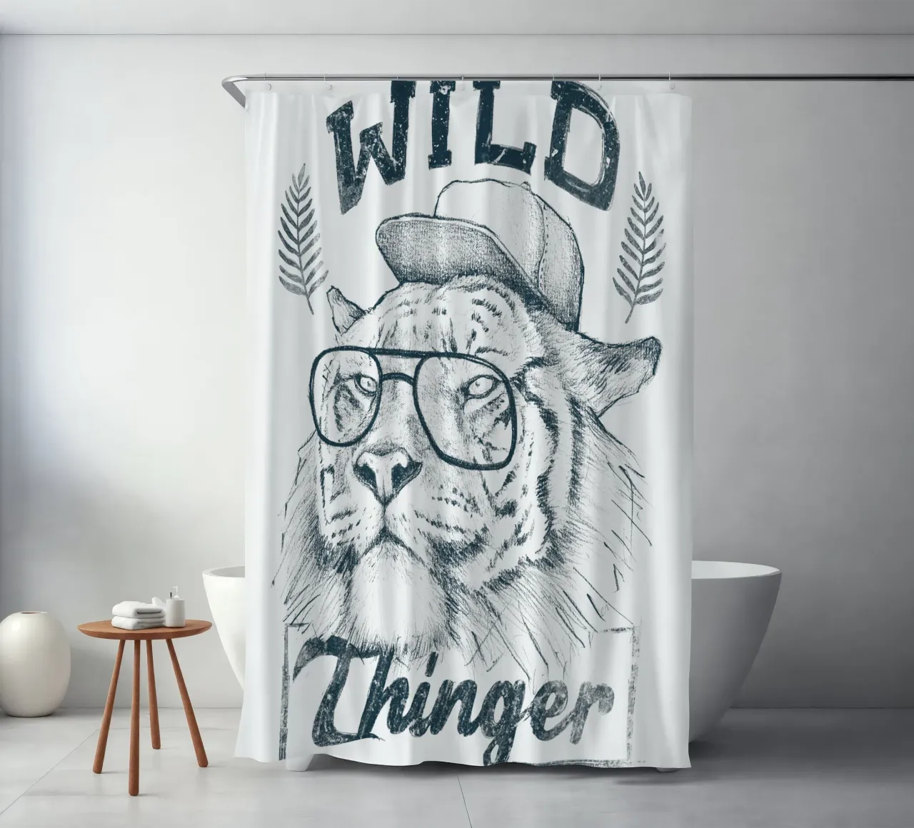Wilddiebin Duschvorhang von mikekoubou