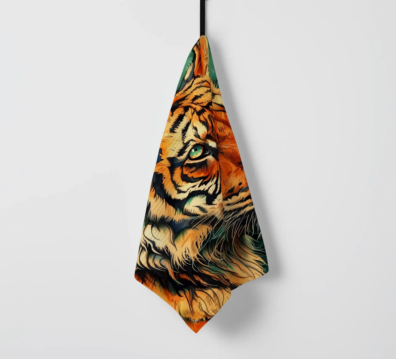 Arte animale della tigre canovaccio da cucina da Justyna Jaszke JBJart