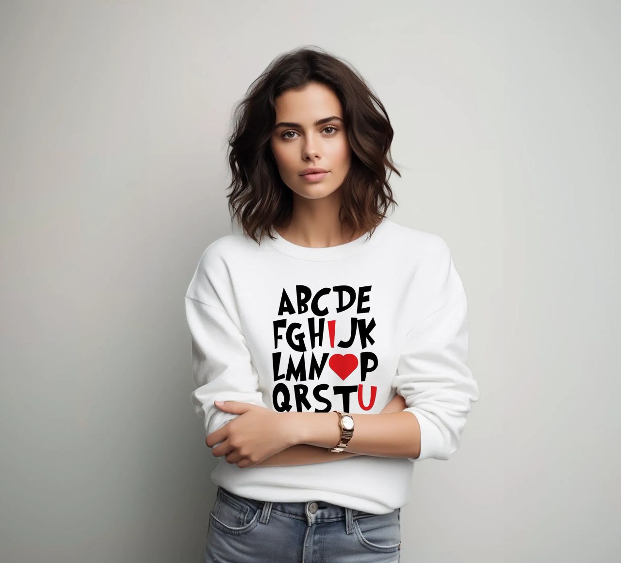 Ti amo ABCD felpa da ririedis