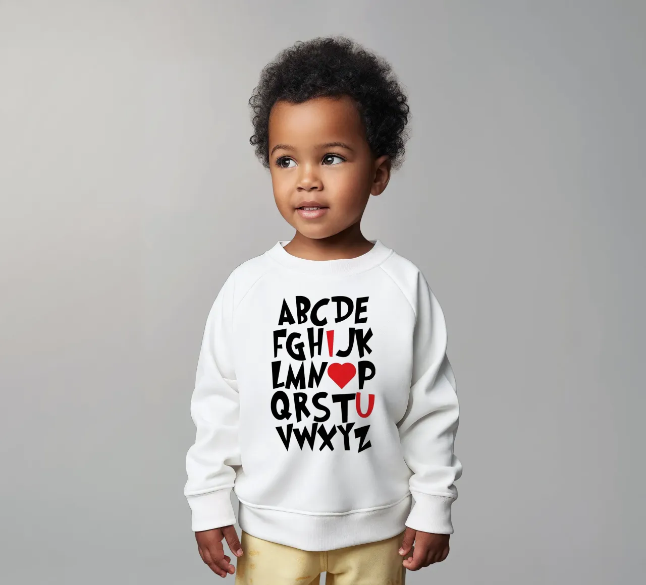 Te quiero ABCD sudadera de bebé de ririedis
