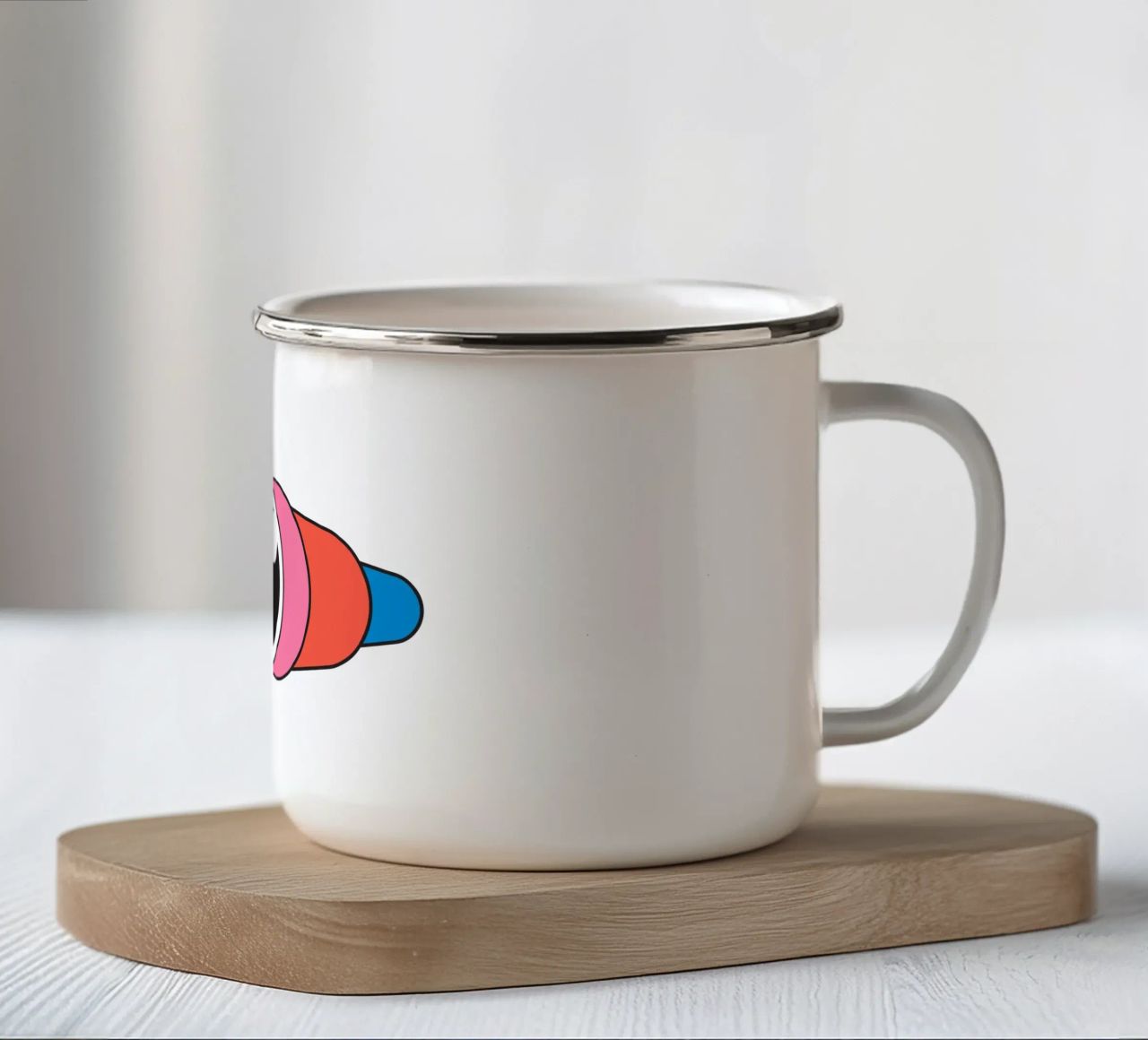 Binocolo retrò carino tazza in smalto da galihstudio