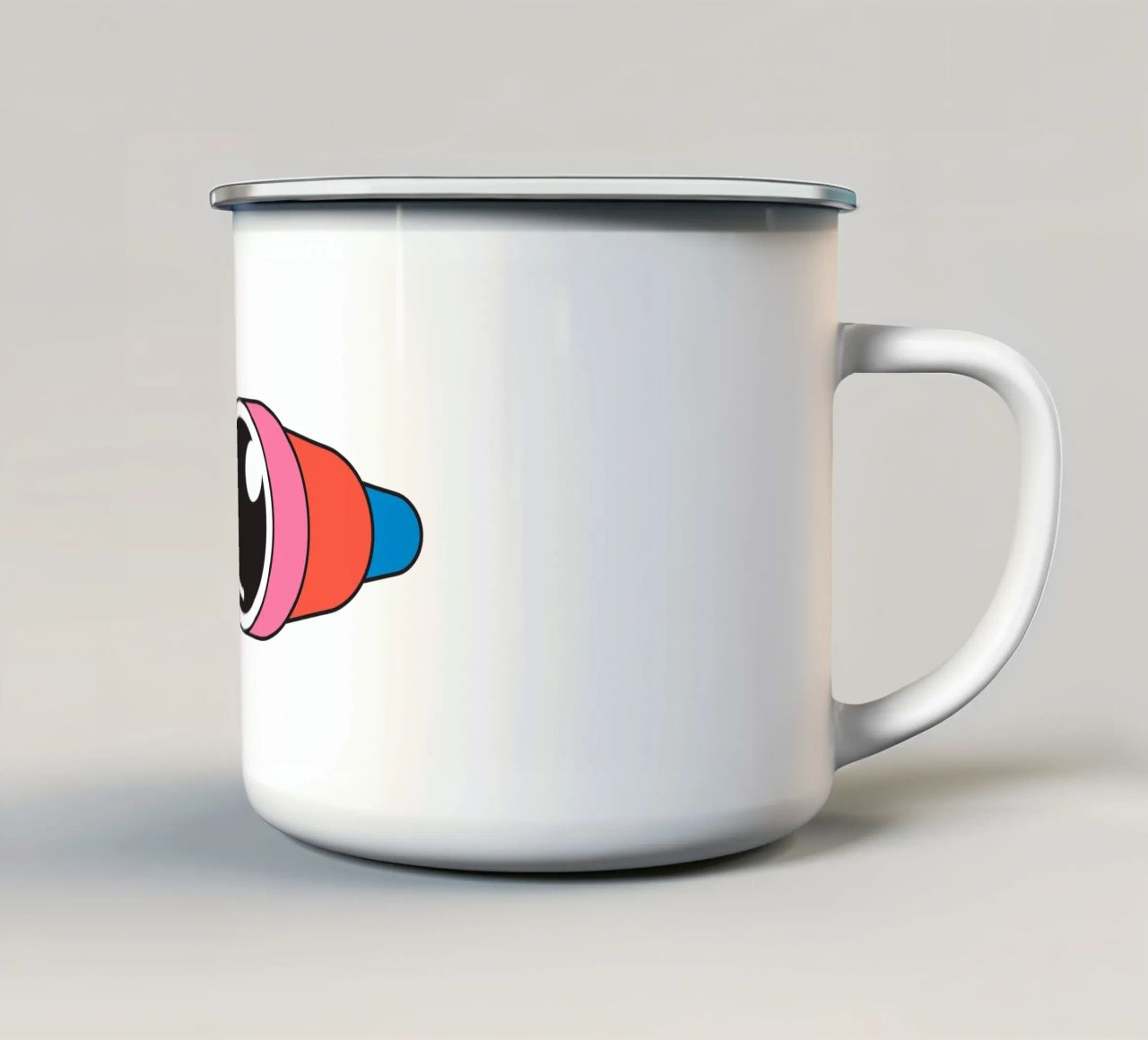 Binocolo retrò carino tazza in smalto da galihstudio