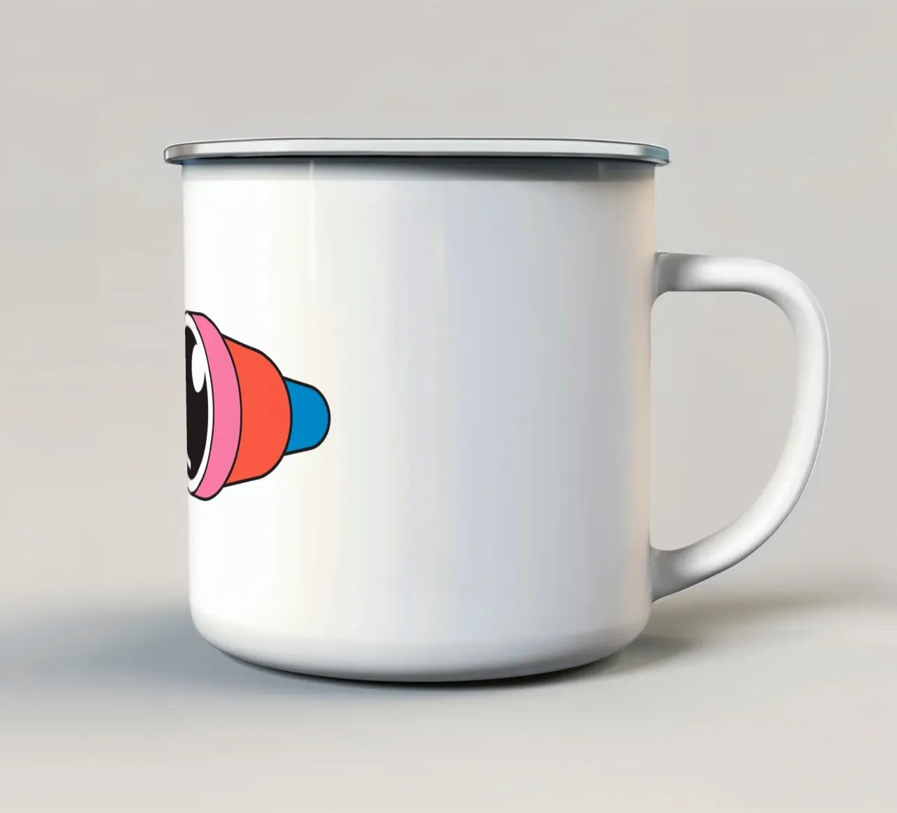 Binocolo retrò carino tazza in smalto da galihstudio