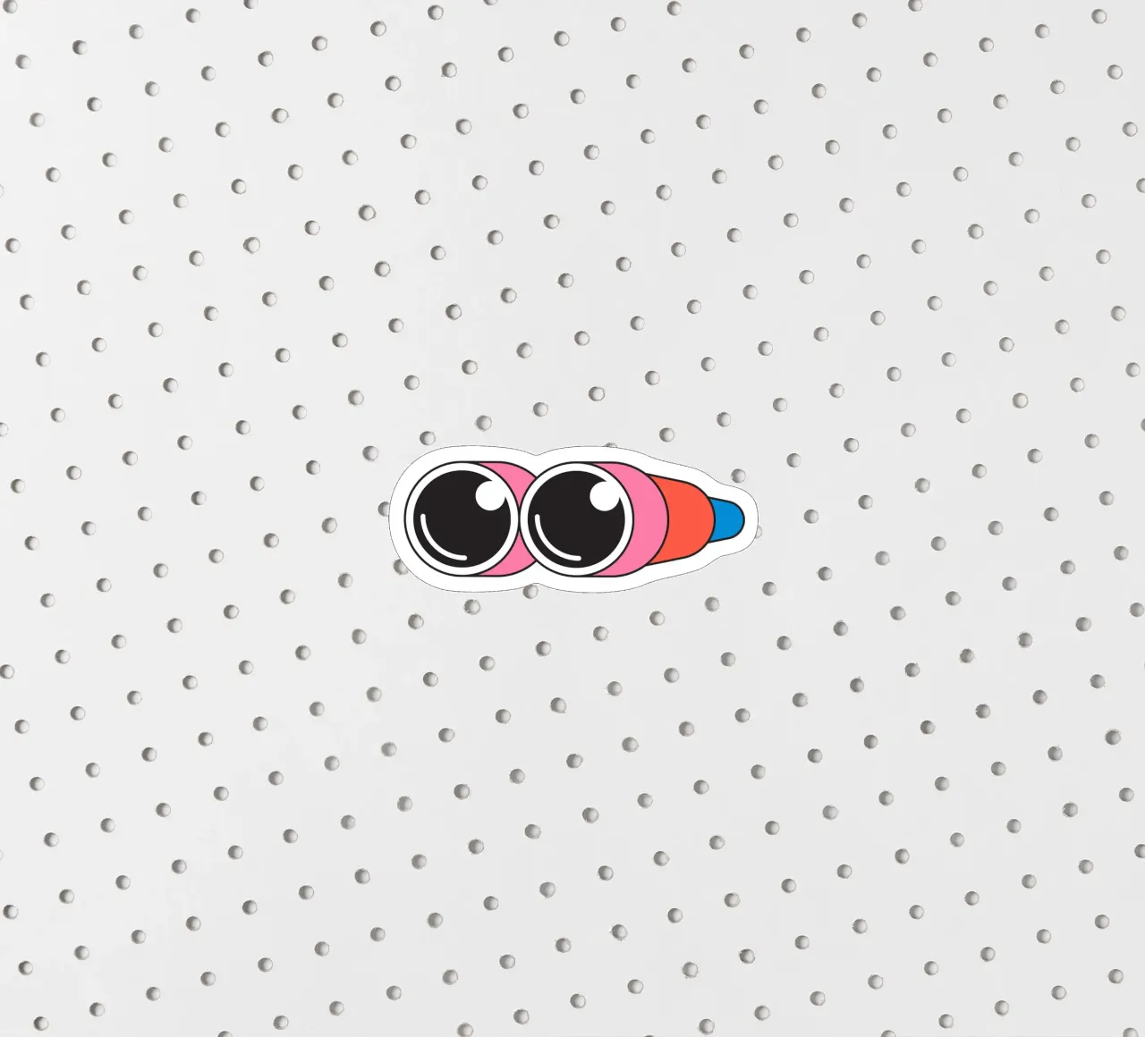 Niedliches Retro-Fernglas Sticker von galihstudio