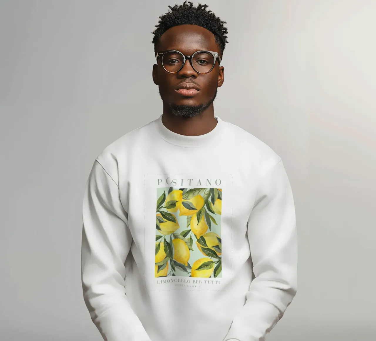 Italien Zitrone drucken Sweatshirt von Bella Studio