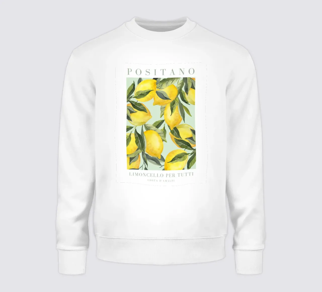 Italien Zitrone drucken Sweatshirt von Bella Studio