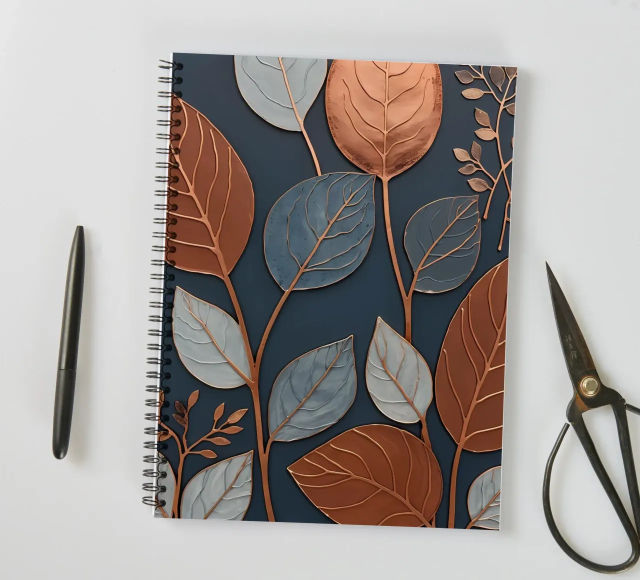 Copper Leaf Dreams spiral notebook by Artistic-shop